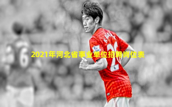 2021年河北省事业单位招聘岗位表